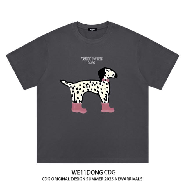 WE11DONECDG ເສື້ອຍືດແຂນສັ້ນ Dalmatian