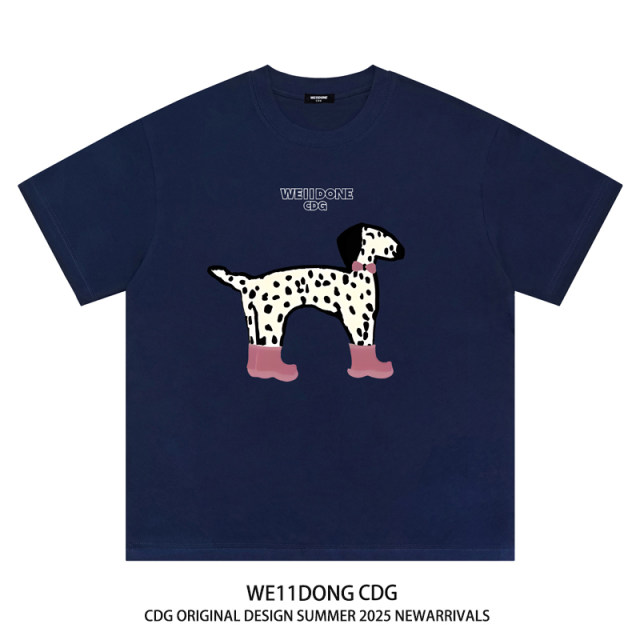 WE11DONECDG ເສື້ອຍືດແຂນສັ້ນ Dalmatian