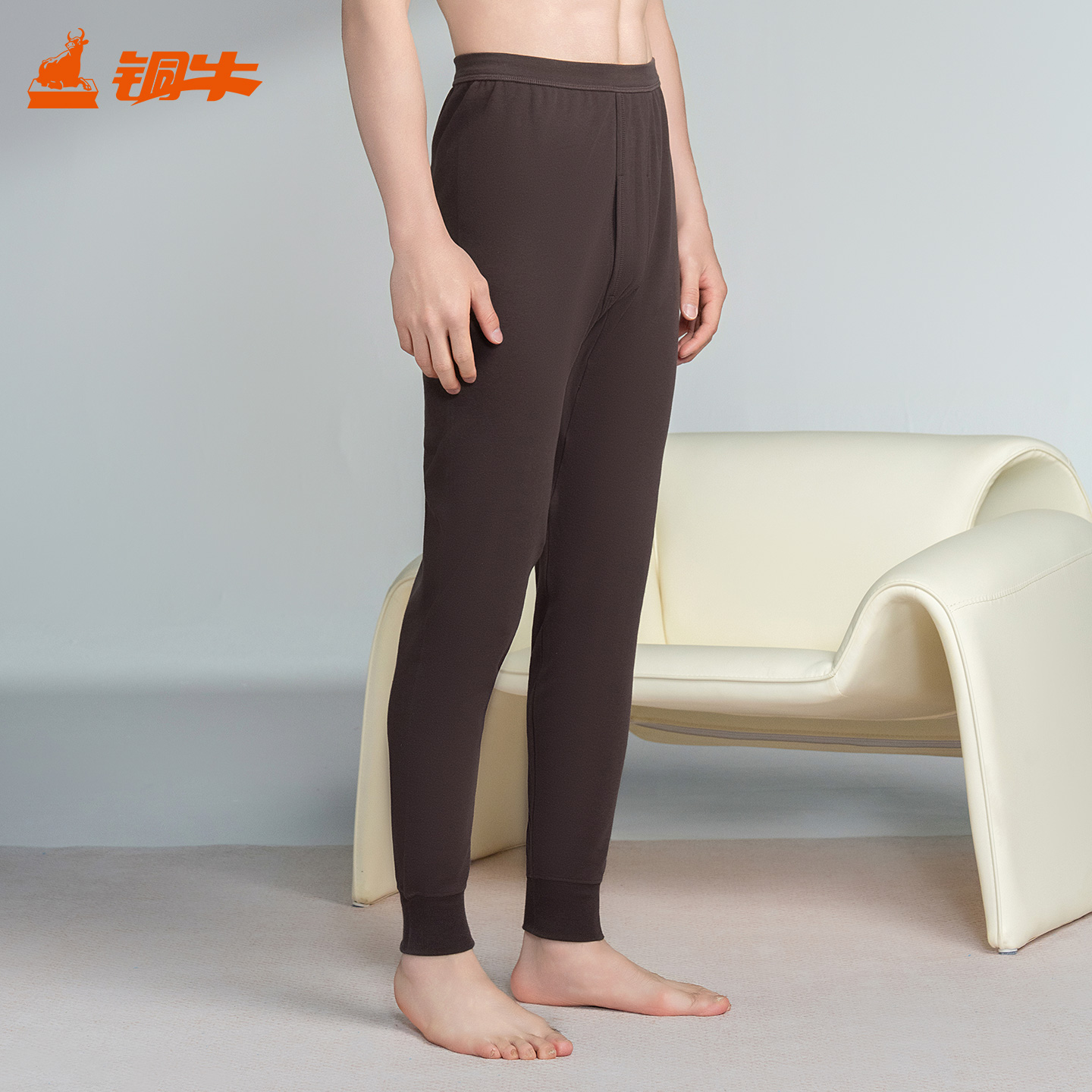 Topnew/铜牛棉毛男裤 宽松舒适基础棉秋裤男秋冬单件NK004