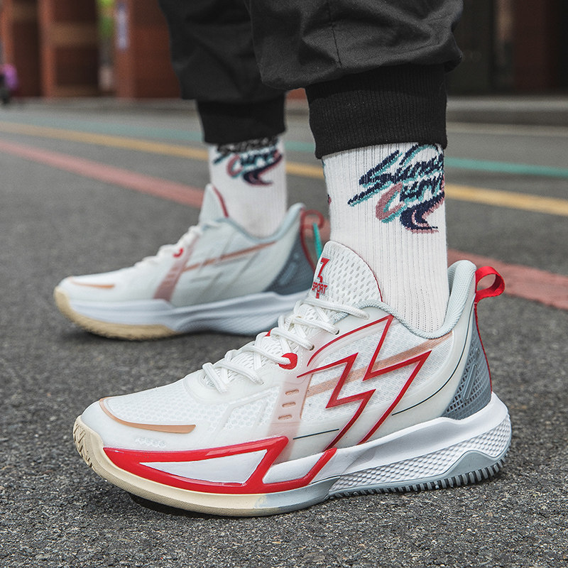 BIG3篮球鞋男款team实战摩擦有声音夜光球鞋气垫减震青少年运动鞋