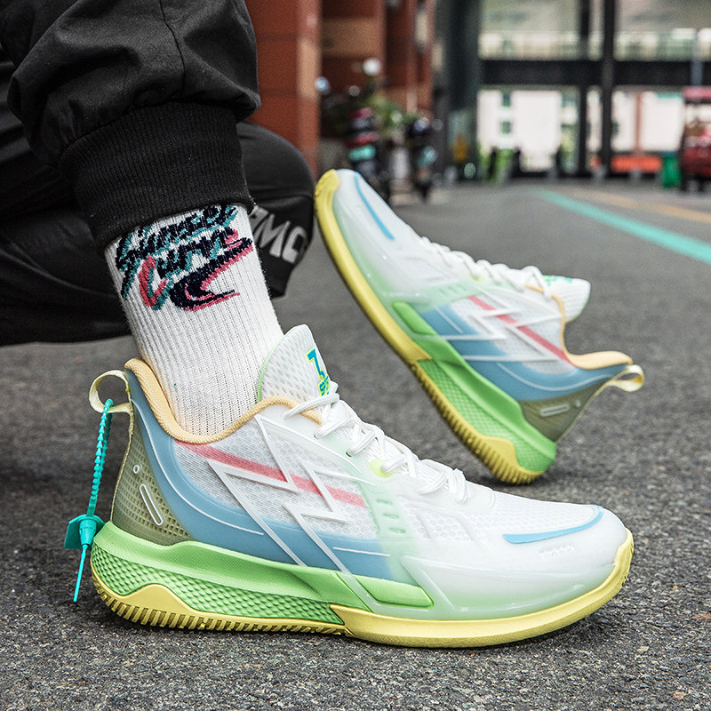 BIG3篮球鞋男款team实战摩擦有声音夜光球鞋气垫减震青少年运动鞋