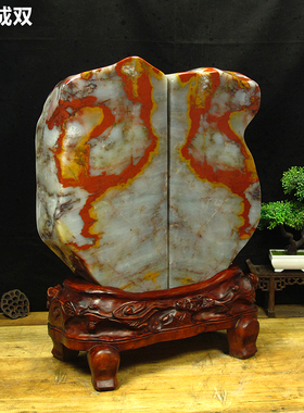 新疆戈壁彩玉奇石玉石原石自然石酒店会所别墅客厅高档装饰品摆件