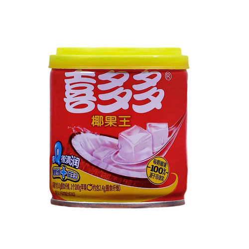喜多多椰果王水果罐头整箱200克X12罐装椰果饮料夏季饮品糖浆椰果 - 图3