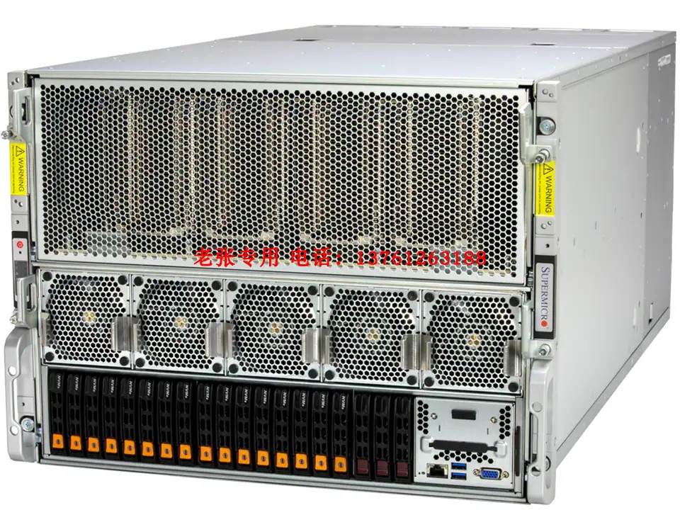 超微AS-8125GS-TNHR+H200 141G SXM5*8 NVLink GPU训练服务器整机 - 图1