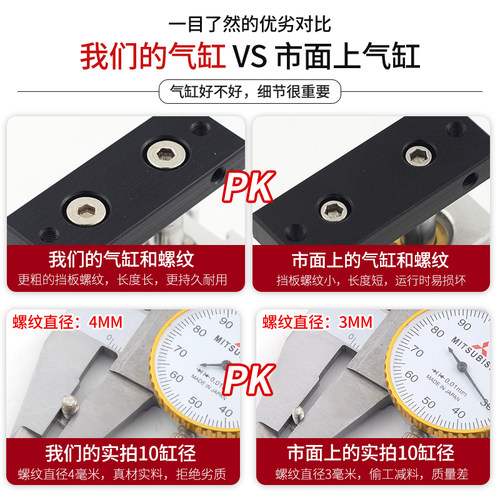 TN双轴双杆气缸小型气动10*16*20X25X32X40X50-30/75/80/90/100-S - 图0