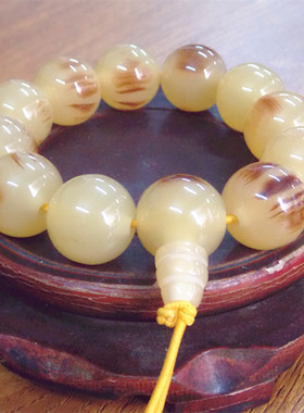 牛角手串民族风蜜蜡饰品佛珠