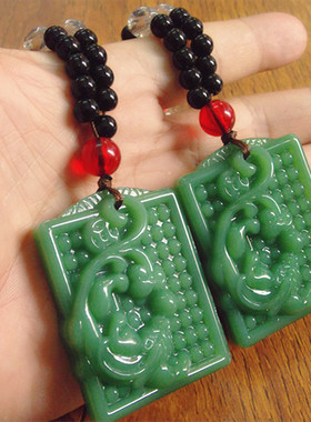 琉璃貔貅吊坠长款挂件玉佩毛衣链