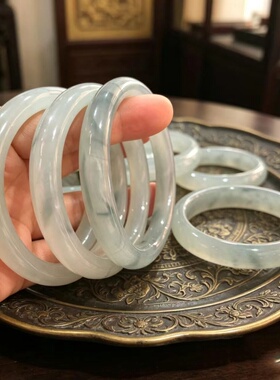 新中式琉璃圆条仿玉手镯