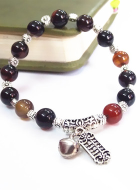 梦幻玛瑙水晶民族风饰品铃铛手串