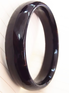 珠宝玉器手镯加宽能量玻璃黑玛瑙