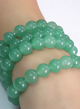 手串冰糯种绿东陵玉