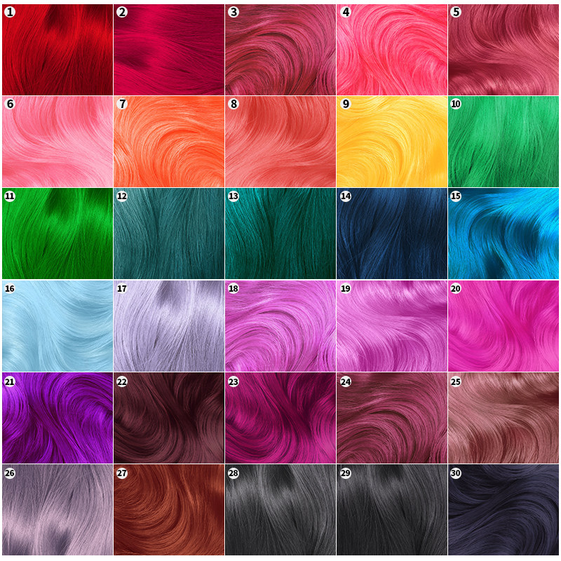 美国独角兽染发膏小样挂耳挑染电光蓝甜心粉薄藤紫幽蓝斑蓝染发 - 图3