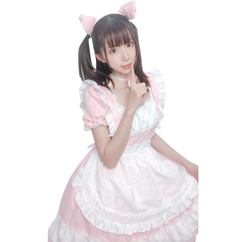 新款软妹猫咪公主裙cosplay服lolita软妹扮演服动漫可爱女仆装 - 图3