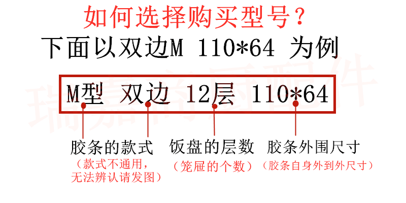 蒸饭柜蒸饭车胶条蒸米饭机密封条蒸馒头蒸房海鲜蒸柜皮圈门缝条 - 图2