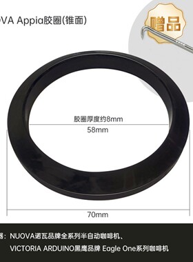 E61咖啡机胶圈诺瓦黑鹰Breville铂富CONTI康帝冲泡头密封胶圈配件