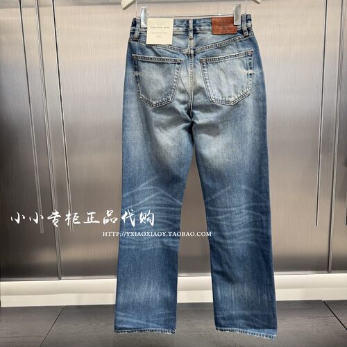 【明星同款复刻90系列】CK Jeans25秋季女纯棉直筒牛仔裤 47D727G - 图2