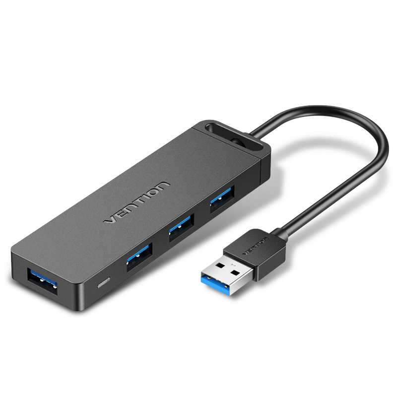 威迅USB3.0扩展器集分线器一拖四扩展坞hub拓展笔记本电脑外接转 - 图0