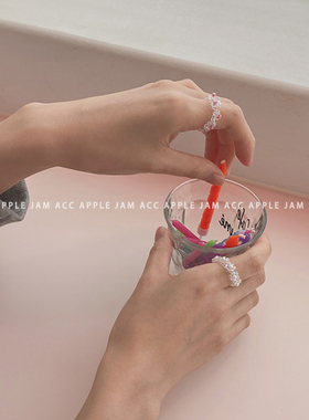 applejam韩国手工弹力串珠鱼线