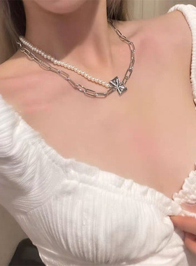 韩版个性百搭合金加珍珠