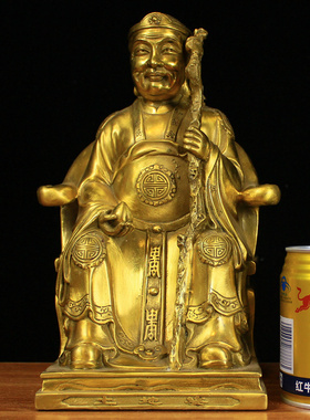 纯铜土地婆福德正神家居客厅人物