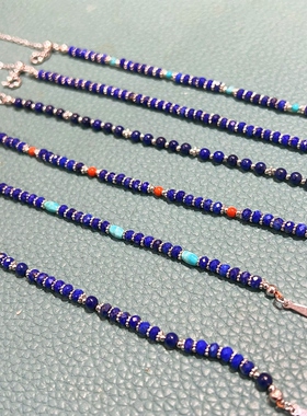 青金石算盘珠手链新中式显白