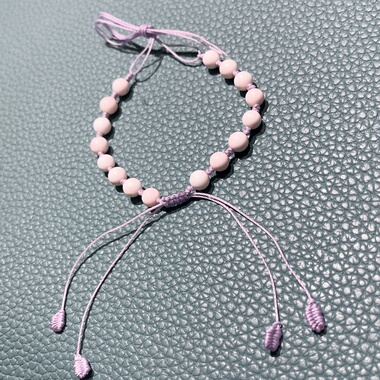 天然女王贝浅粉色手链