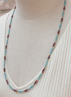 原创法式新中式多宝长款项链女