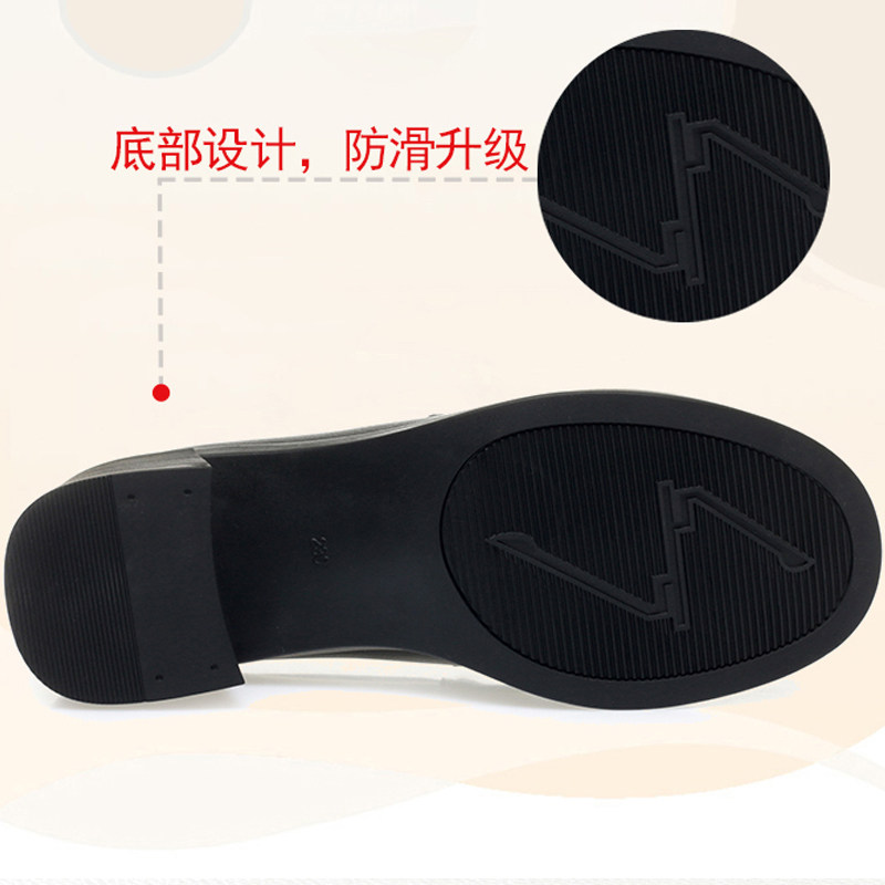粗跟单鞋女新款真皮软底妈妈鞋中年女士皮鞋中跟防滑上班鞋工作鞋,淘宝优惠券,粉丝福利购,淘宝优惠卷