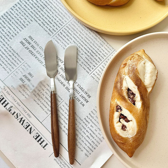 Hangyi Butter Knife Walnut 304 Stainless Steel Knife