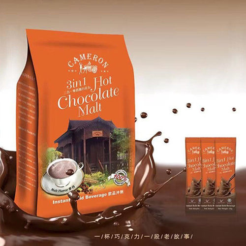 马来西亚金马伦原创乡味拿铁白咖啡白奶茶3合一速溶饮品300克10袋 - 图2