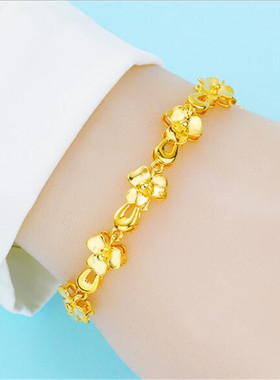 沙金手链女不掉色清