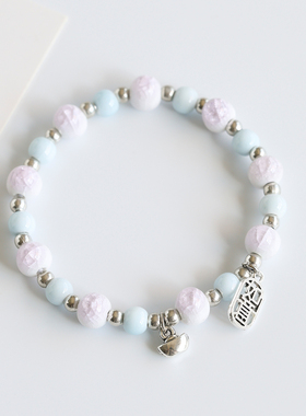 新中式景德镇瓷珠手链女陶瓷手串民族风铃铛手饰夜市地摊货源礼品