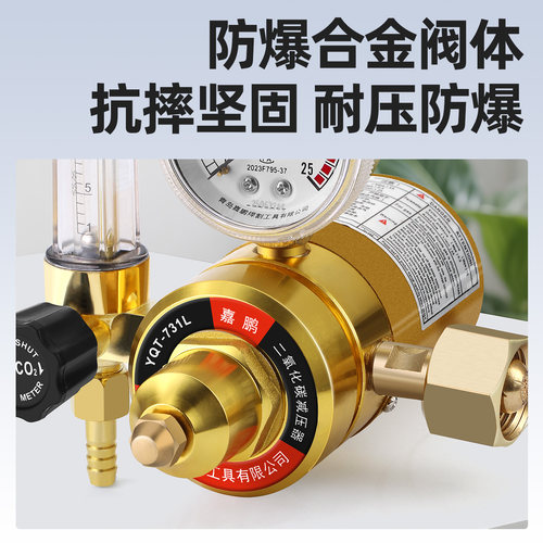 节能二氧化碳减压表阀CO2加热器混合气220V二保焊机配件气压表36V - 图2