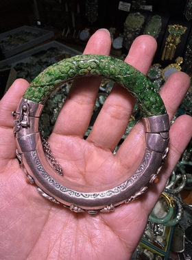 A货手镯60-62开口台湾工手镯