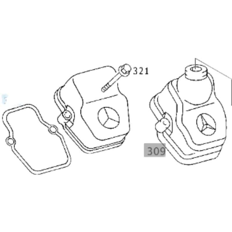 3341 4141 气门室盖垫 4570160221适用于奔驰卡车泵车501发动机 - 图0