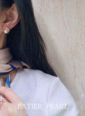 芭家珠宝缎带之樱花海水项链戒指