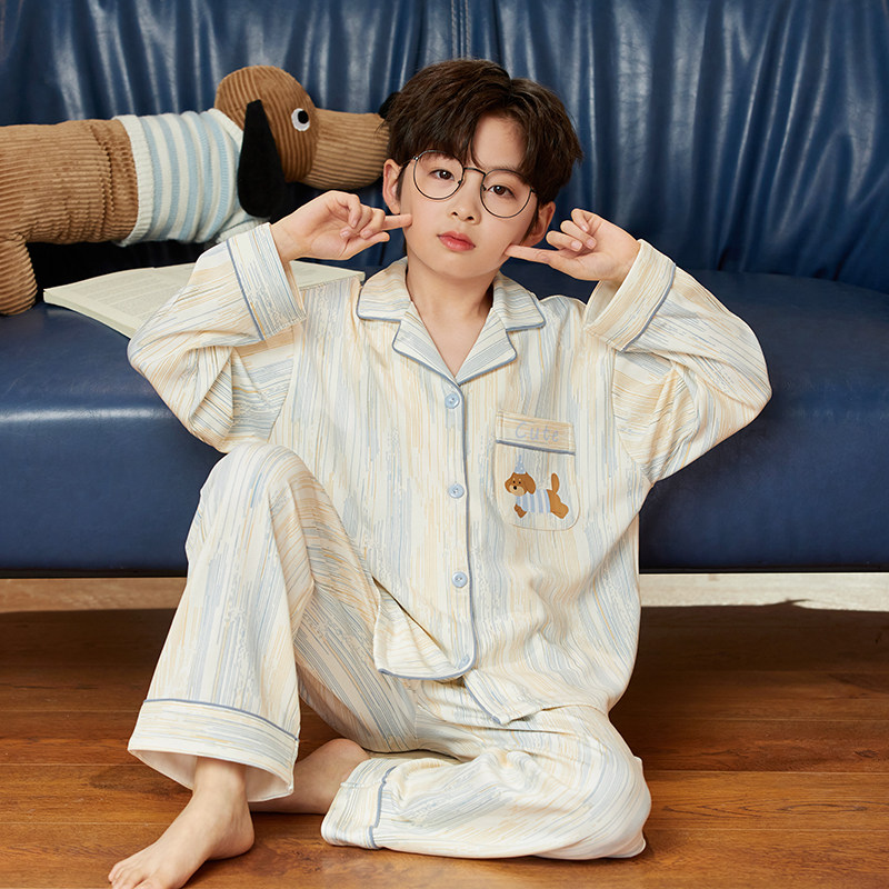 2026春秋新款儿童睡衣男童长袖精梳棉中大童套装男孩家居服皮卡丘,淘宝优惠券,粉丝福利购,淘宝优惠卷