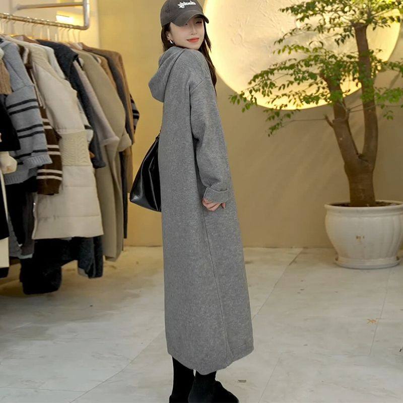 长裙新款子女打底毛衣秋冬感针织连衣裙连帽卫衣内搭新款,淘宝优惠券,粉丝福利购,淘宝优惠卷