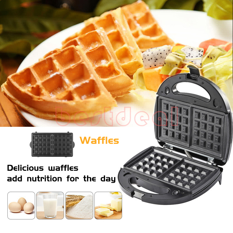 3 in 1 bread breakfast Machine Panino Toaster Sandwich Maker-图0