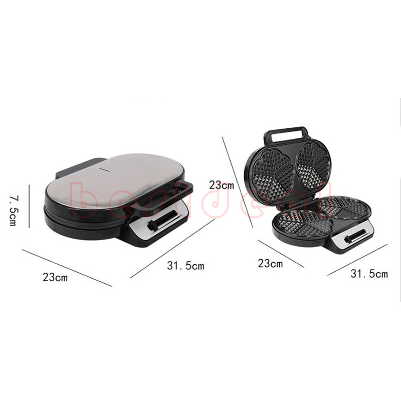 Double-disk English waffle machine Waffle Maker Sandwich110V - 图1