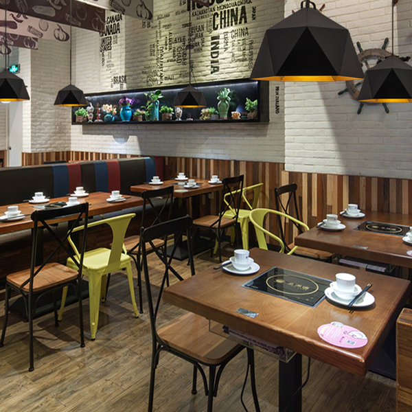 北欧复古工业风灯具工程商用酒吧台咖啡厅装饰餐饮火锅店餐厅吊灯 - 图2