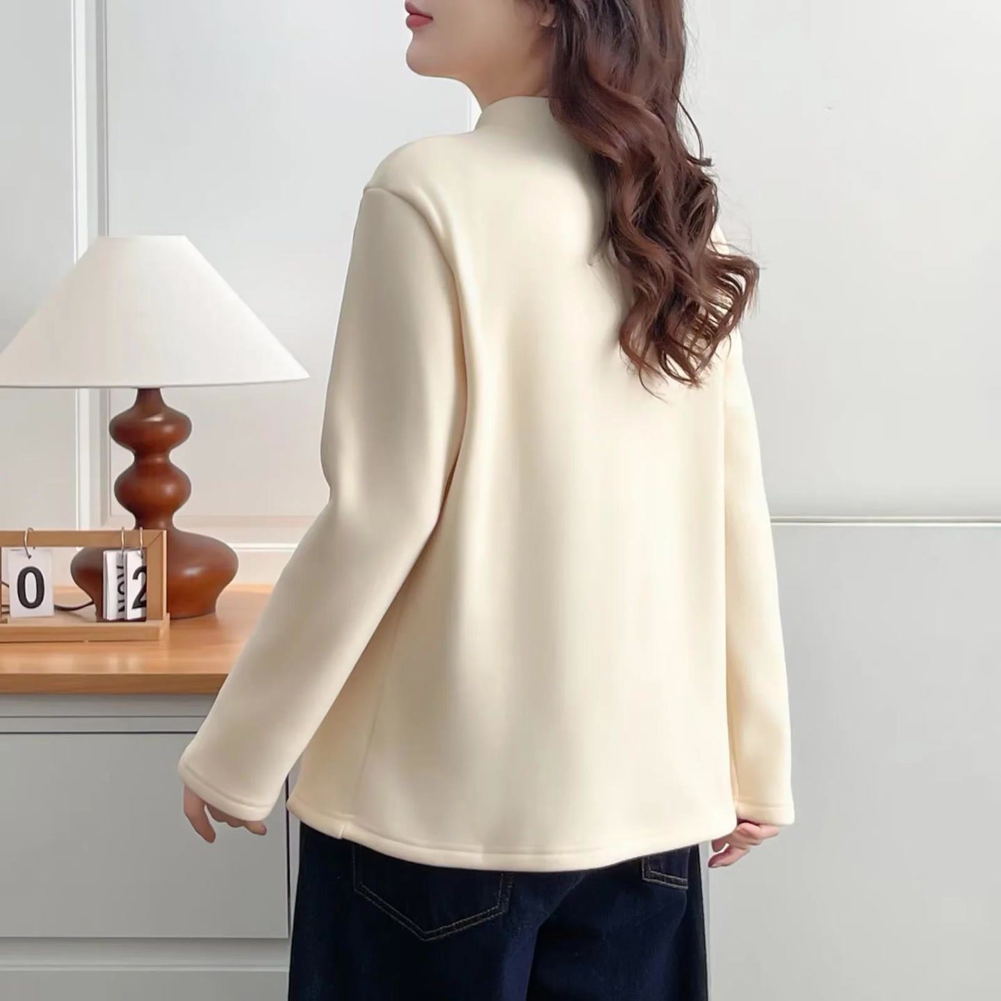 2025大码女装新款冬装胖mm中年加绒加厚上衣别致半高领减龄卫衣女,淘宝优惠券,粉丝福利购,淘宝优惠卷