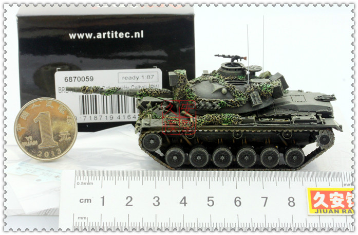 ARTITEC 1:87 6870059 M48巴顿坦克 A2GA2 德国联邦军 带伪装网 - 图0