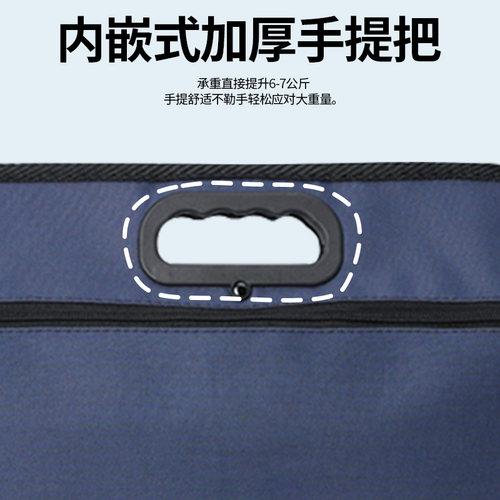 A4文件袋帆布多层公文包男女办公档案袋牛津布礼品手拎收纳资料袋 - 图3