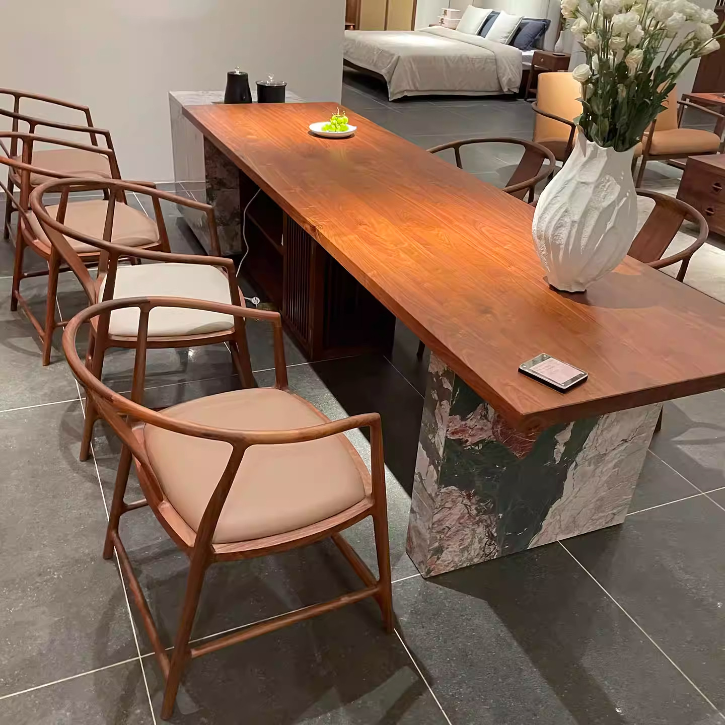 2026新款客厅高端黑胡桃木茶桌烧水壶一体嵌入式无界实木茶台,淘宝优惠券,粉丝福利购,淘宝优惠卷