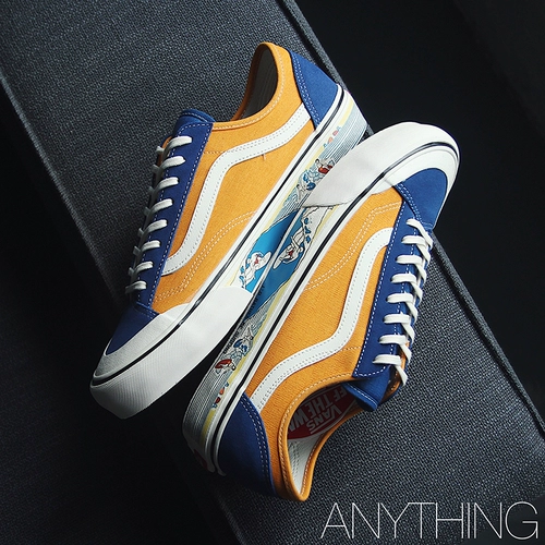 Vans Vanz SF Rush Blue и Yellow Stitching Style 36 Canvas Shoes Skateboard Shoes vn0a3mvlwys