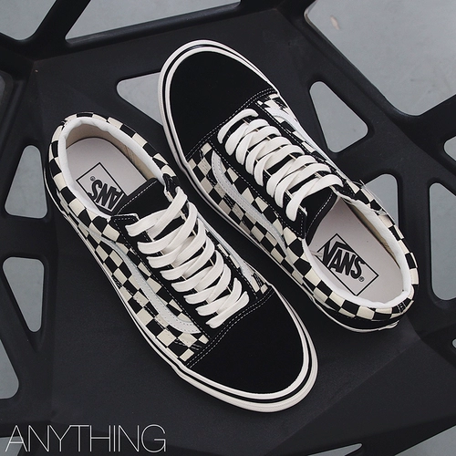 Vans/Vannnheim Chessboard Old Skool DX Мужская и женская повседневная доска VN0A38G2OAK