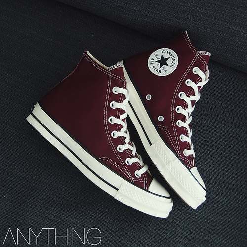 Converse, samsung, ретро бордовые тканевые конверсы подходит для мужчин и женщин