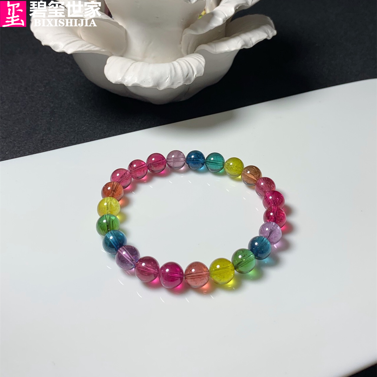 碧玺世家紫黄水晶紫牙乌金彩钛晶发草莓云母马粉堇青摩根坦桑手链 碧玺世家紫黄水晶紫牙乌金彩钛晶发草莓云母马粉堇青摩根坦桑手链