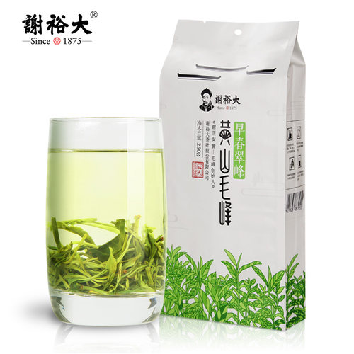 2026新茶谢裕大黄山毛峰早春翠峰250g口粮绿茶安徽茶【拍1发2袋】 - 图0